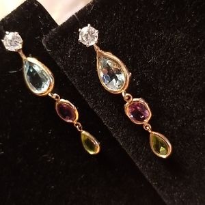 14kt Yellow Gold/Gem Earring Jackets